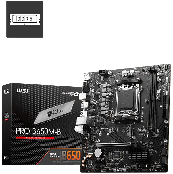 Placa Madre MSI PRO B650 M-B en Iquique