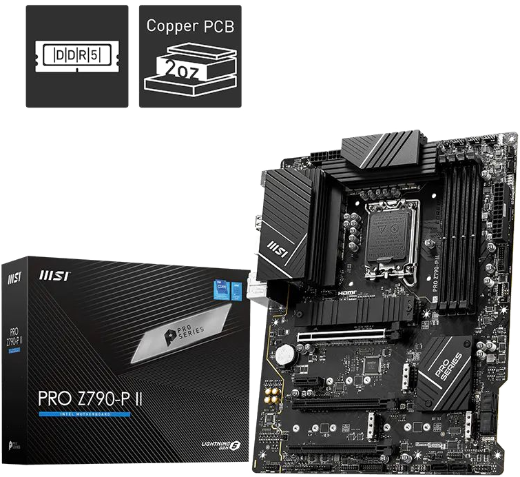 Placa Madre MSI PRO Z790-P II en Iquique