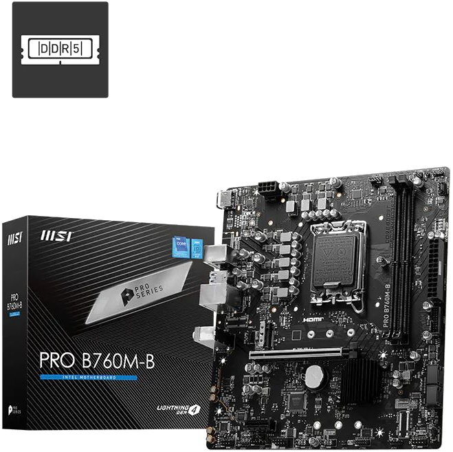 Placa Madre MSI PRO B760M-B