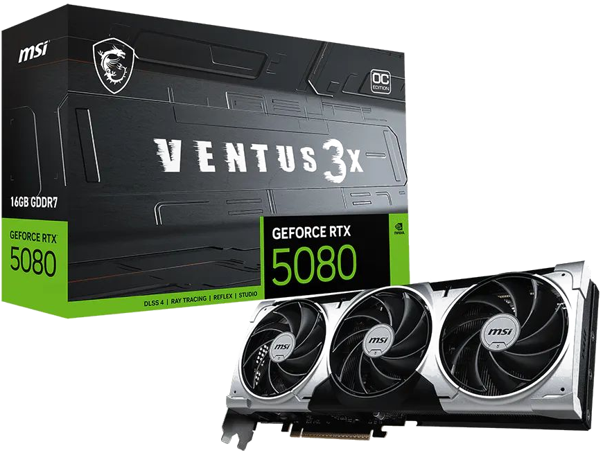 MSI GeForce RTX 5080 16GB VENTUS 3X OC PLUS en Iquique