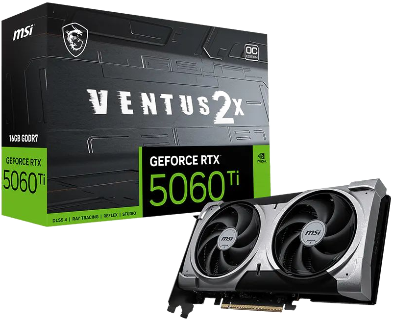 MSI GeForce RTX 5060 Ti 16GB VENTUS 2X OC PLUS en Iquique
