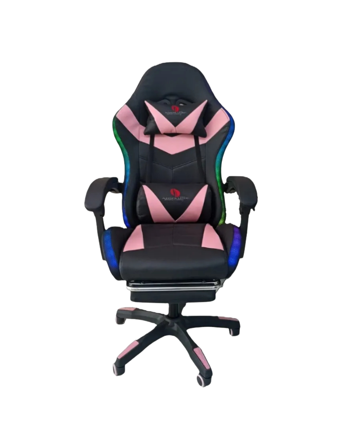 Silla Gamer Absolutec 508 RGB - Negro y Rosa
