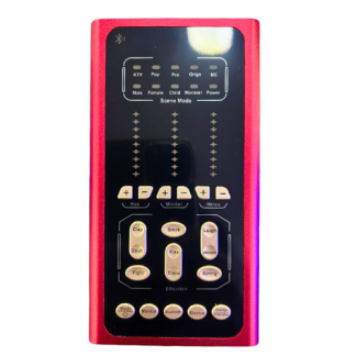 Tarjeta sonido externa o mezclador de audio portátil