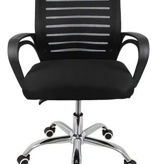 Silla de Escritorio Ergonómica Negra - 828