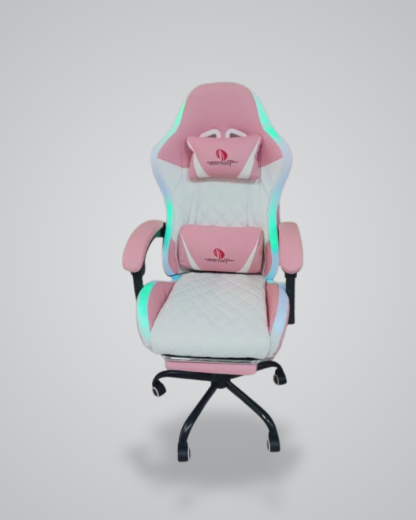 Silla Gamer Absolutec 507 RGB - Rosa y Blanco