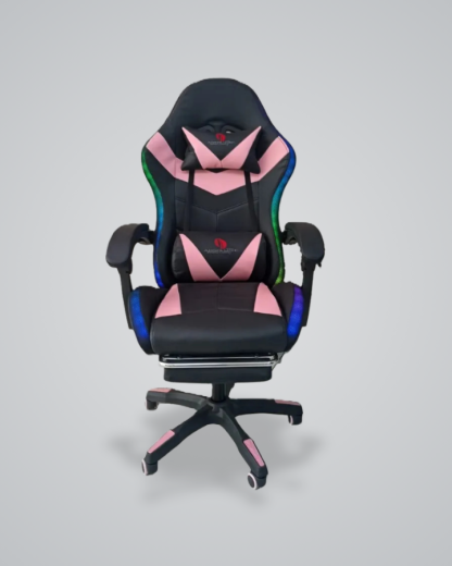 Silla Gamer Absolutec 508 RGB - Negro y Rosa